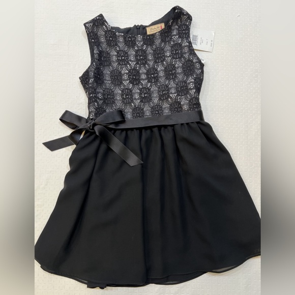 Florence Eiseman Studio 342 Black Lace Dress NWT size 7 - Picture 1 of 2